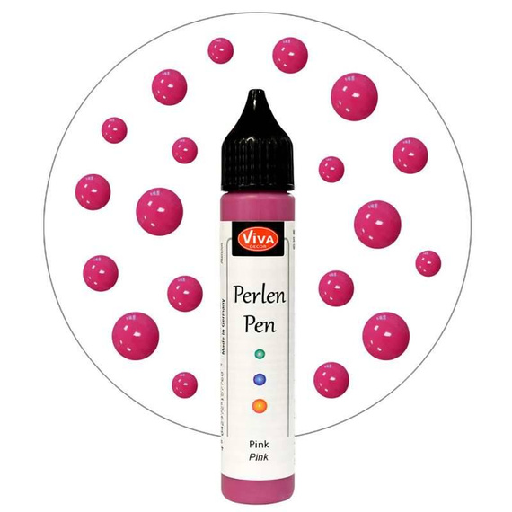 Perlen Pen - Viva Decor - Pink 417 różowe perełki w płynie