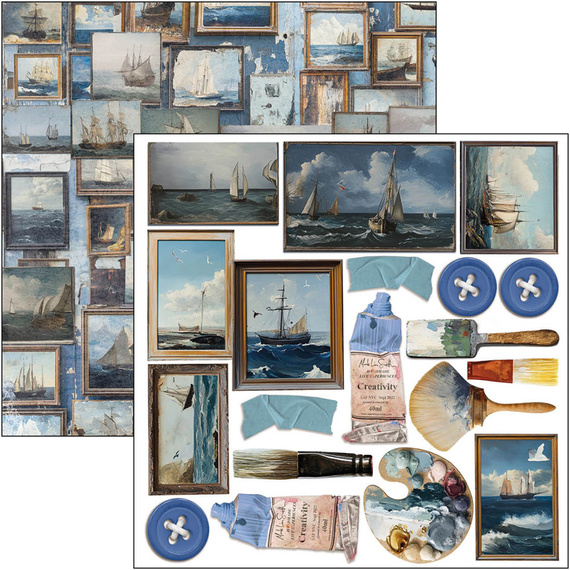 Zestaw papierów 15x15cm - Ciao Bella - An artist journey