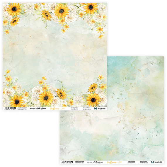 Zestaw papierów do scrapbookingu 30x30 - ScrapAndMe - Sunflowers