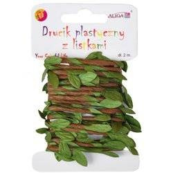 Drucik plastyczny z listkami - 2m