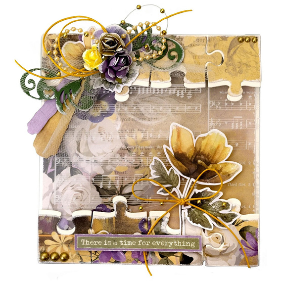 Wykrojnik do papieru - StudioLight - Decoration pieces ramka gałązka zawijas puzzle