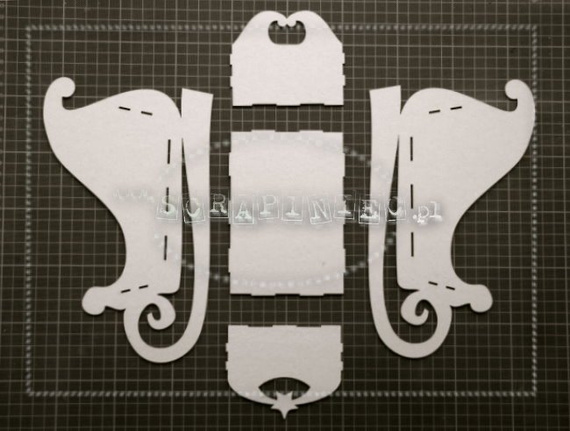 Tekturka - Sanie św. Mikołaja