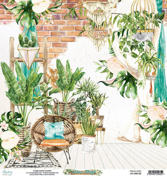 Papier do scrapbookingu 30x30 - Mintay - Urban Jungle 03