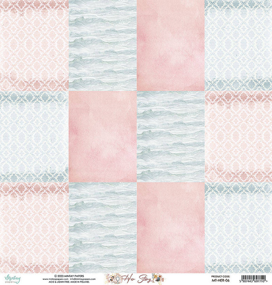 Papier do scrapbookingu 30x30 - Mintay - Her Story 06