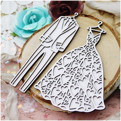 Tekturka suknia i garnitur z tłem - Kreatywna Pracownia