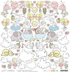 Arkusz dodatków do wycięcia - Craft o'clock - Sweet Princess II