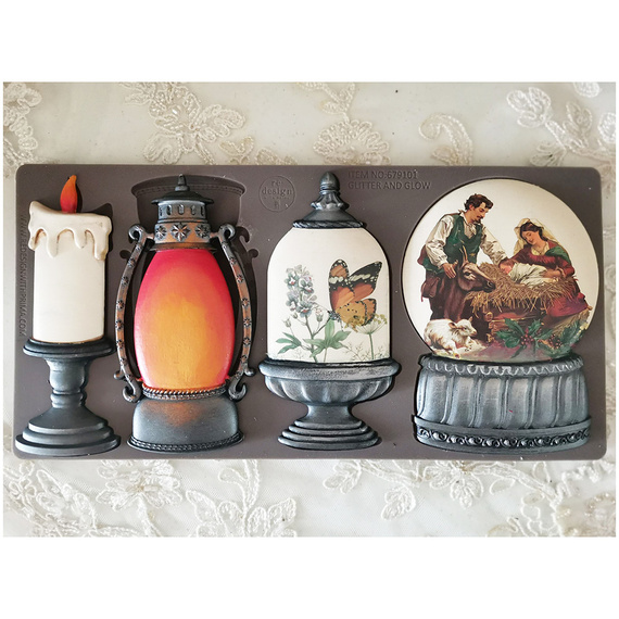 Foremka silikonowa - Prima - Glitter and Glow lampiony