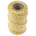 Sznurek bawełniany biało-żółty 2mm 50m
