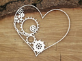 Tekturka - Steampunk - half gear heart SC
