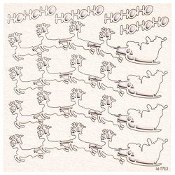 Tekturka Zaprzęg Sanie św. Mikołaja SC