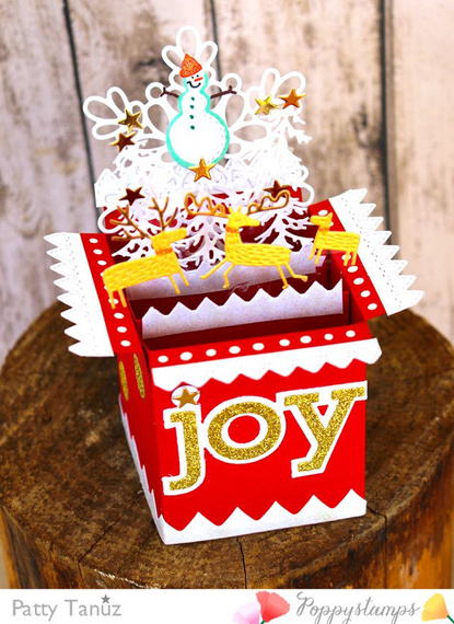 Wykrojnik - Poppystamps - Whittle Snowman - bałwanek