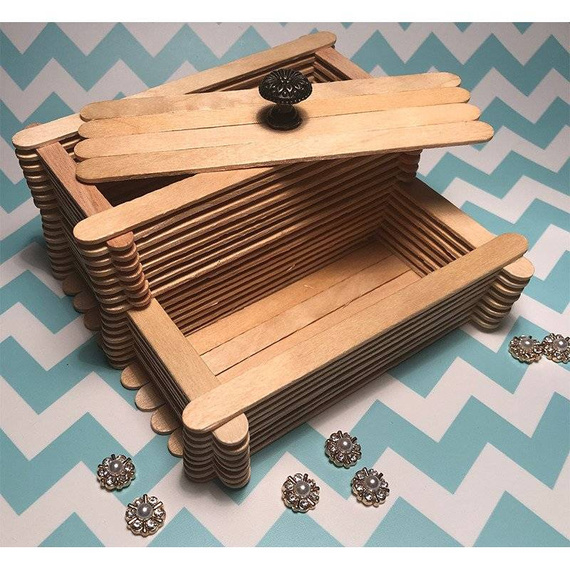 Patyczki kreatywne naturalne - Loveart 500szt