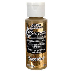 Farba brokatowa Glamour Dust - DecoArt - Gold Glitz