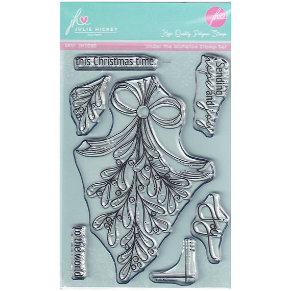Stempel polimerowy - Julie Hickey - Under the Mistletoe jemioła