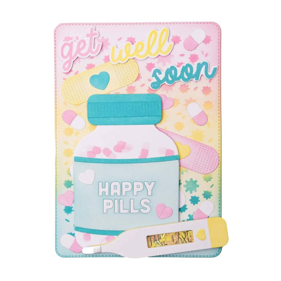 Wykrojnik do papieru - StudioLight - Pill bottle butelka z lekami termometr plaster