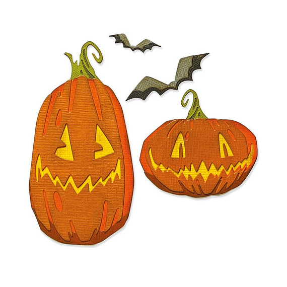 Wykrojnik Sizzix Thinlits - Pumpkin Patch, Colorize by Tim Holtz dynia