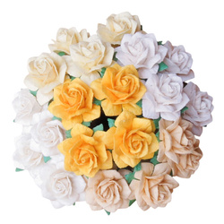 Róże gwiaździste miks naturalny 25mm - 50 szt