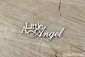Tekturka napis - A little angel - Scrapiniec