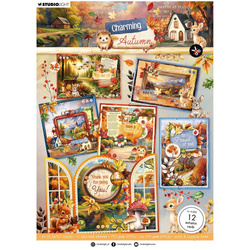 Zestaw papierów do scrapbookingu z elementami A4 - Autumn cards