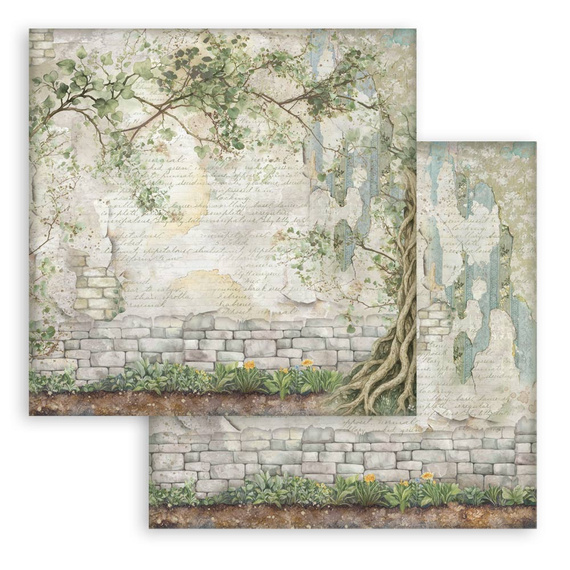 Zestaw papierów do scrapbookingu 30x30 - Herbarium Silvae tła - Stamperia