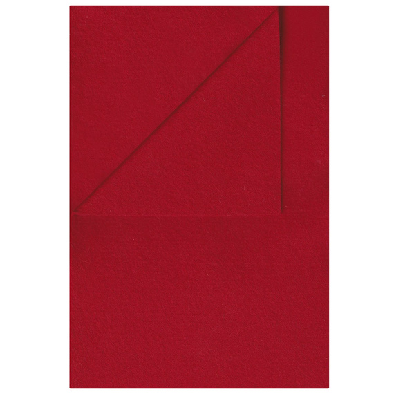 Filc 100% wełny - 5623 czerwony 20x30cm - 1szt