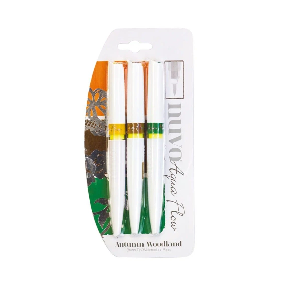 Markery na bazie wody Tonic Nuvo Aqua Flow Pens - Autumn Woodland