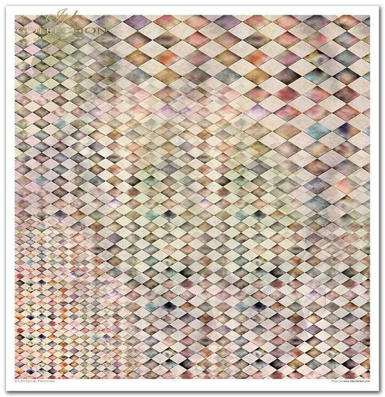 Zestaw papierów do scrapbookingu 30x30 - Carnival - Pierrot in love