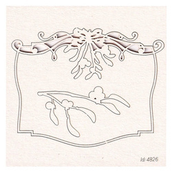 Tekturka - Mistletoe - szyld 02 - Scrapiniec - jemioła