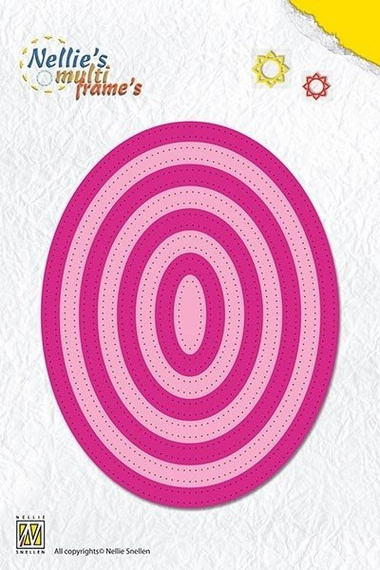 Wykrojnik - Nellie's Choice - owale z perforacją