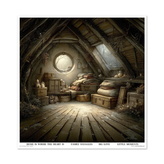 Zestaw papierów do scrapbookingu 30x30 - Mouse World - Interior - Itd Collection