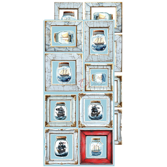 Zestaw dodatków do scrapbookingu - Craft o'clock - Emerald Tales - Flowers