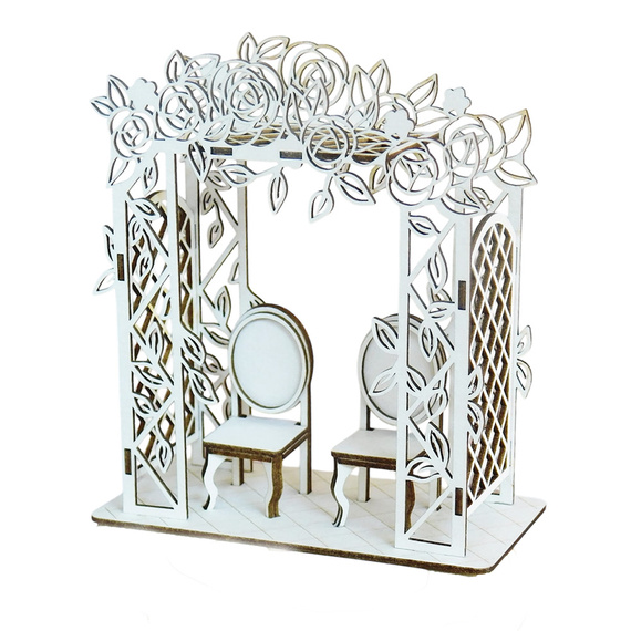 Tekturka pergola 3d z krzesłami - Kreatywna Pracownia