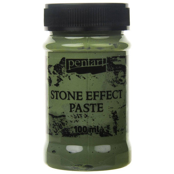 Farba efekt kamienia Stone Effect Paste granit zielony/green granite100ml - Pentart