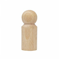 Figurka mini drewniana PIONEK - pionek - peg doll 1szt