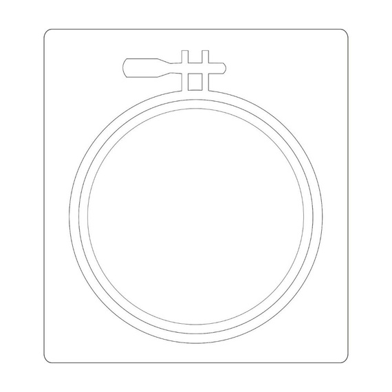 Wykrojnik Sizzix Bigz - Embroidery Hoop tamborek