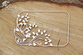 Tekturka - Lilly of the valley - rectangle frame 01 - prostokątna ramka 01 SC