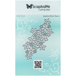 Wykrojnik do papieru - Scrapandme - tło kwiatowe