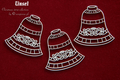 Tekturki Dzwonki - Tinsel - Bells - Scrapiniec