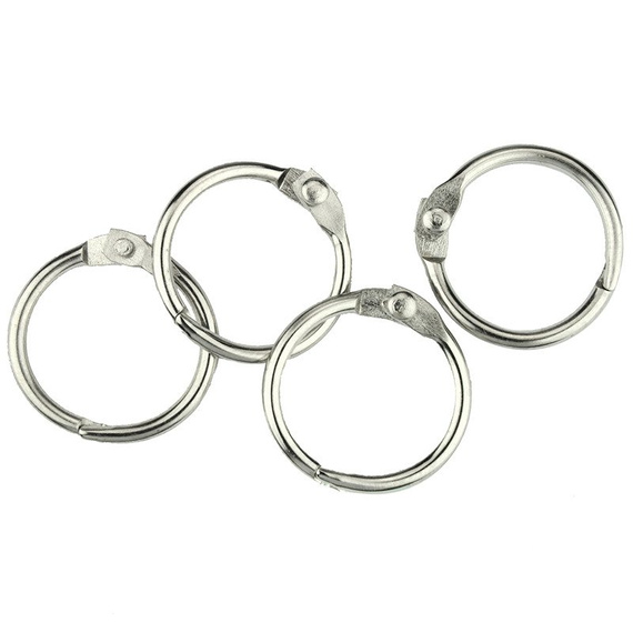 Kółko do spinania 19mm srebrne 1szt.