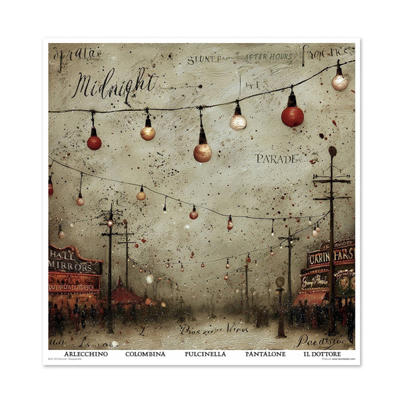 Zestaw papierów do scrapbookingu 30x30 - Carnival - Masquerade - Itd Collection