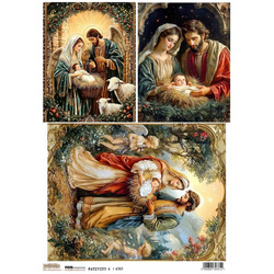 Papier ryżowy A4 - Scraplove - Nativity 4 - Boże Narodzenie