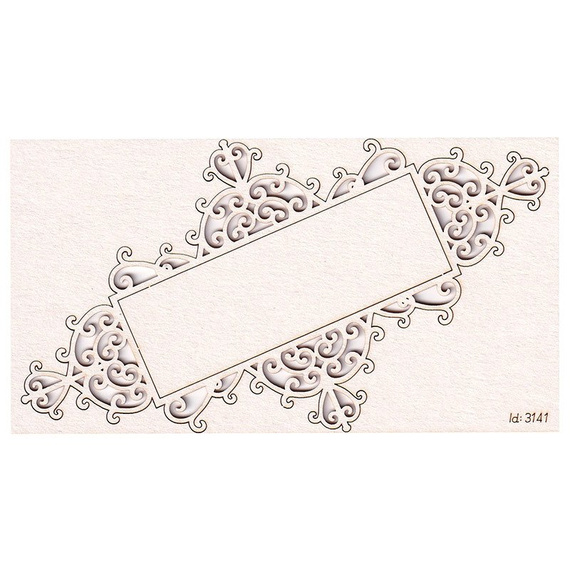 Tekturka Ramka / szyld 01 - Idea d'oro - Scrapiniec