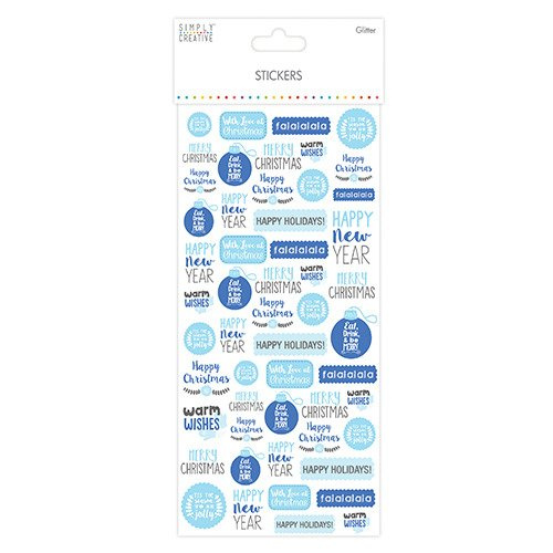 Naklejki brokatowe - Simply Creative - Frosted Tags