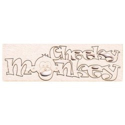 Tekturka Cheeky monkey 2,5 x 8cm SC
