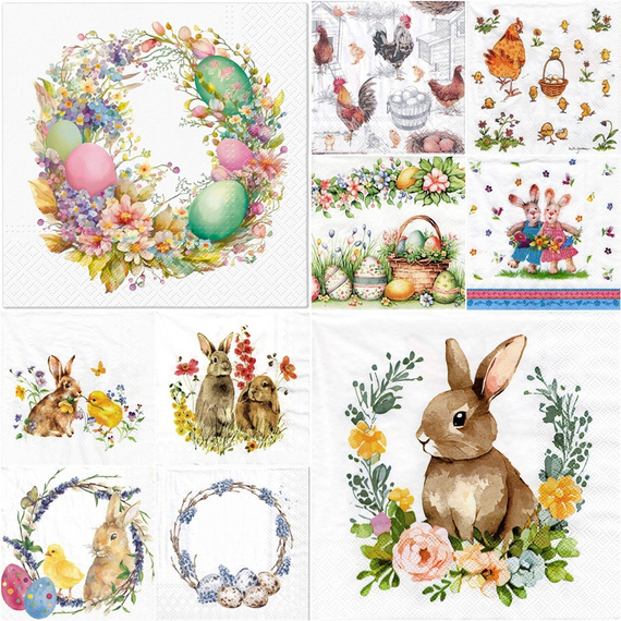 Zestaw serwetek do decoupage Wielkanoc - 10szt