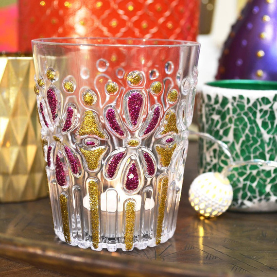 Brokat w kleju - Viva Decor - Violet fioletowy