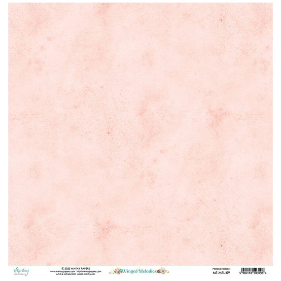 Papier z emementami do scrapbookingu 30x30 - Mintay - Winged Melodies