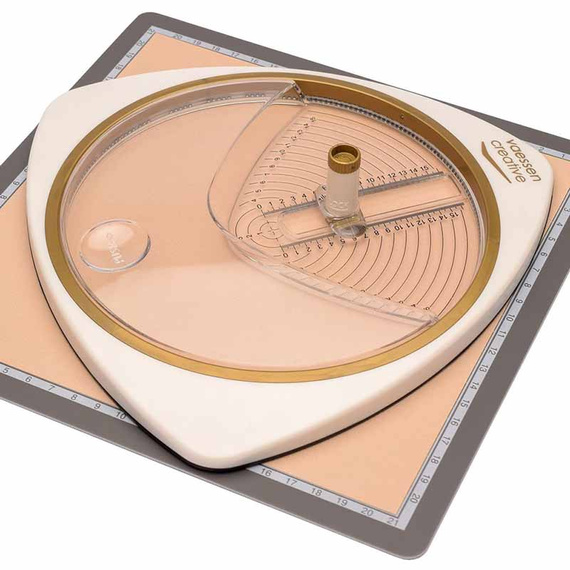 Narzędzie do wycinania kół Circle Cutter + mata - Vaessen Creative