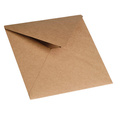 Koperta do kartki kraft 15x15 - Rzeczy z papieru