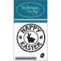 Stempel - Happy Easter - wielkanoc, zajączek